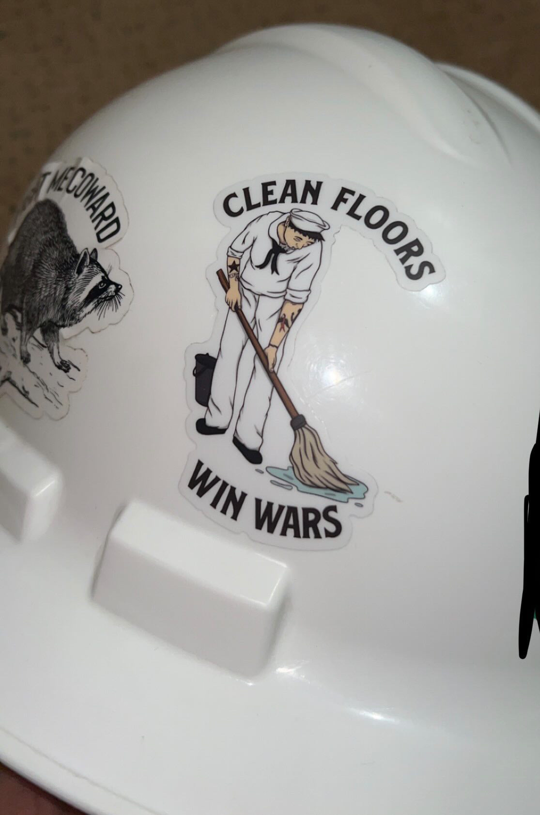Clean Floors Win Wars Sticker